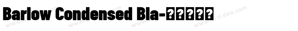 Barlow Condensed Bla字体转换